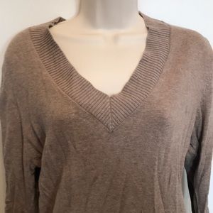 Brown V-neck Sweater